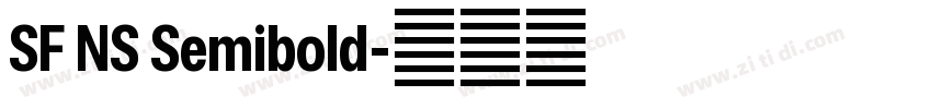 SF NS Semibold字体转换